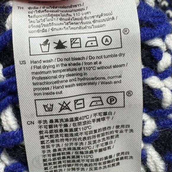 NWT | Maje | Fancy Geo-Pattern Sweater | Blue | Size 1 | Small - Picture 13 of 16